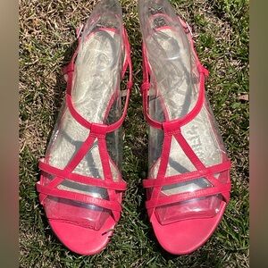 Vintage Talbots Sandals 9M Hot Pink